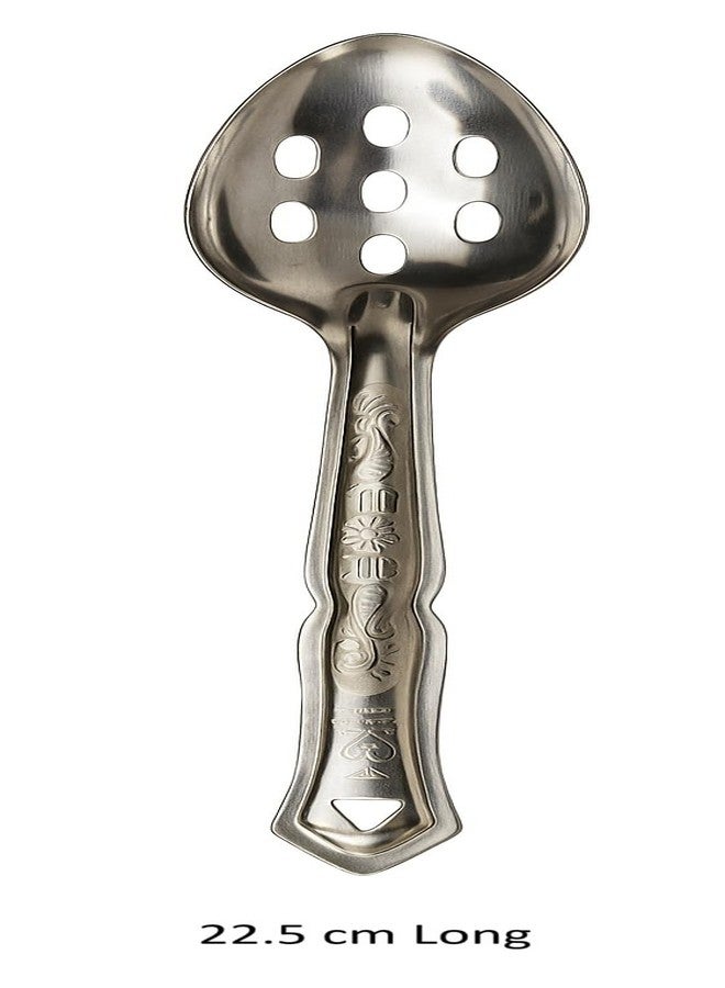 Dynore Stainless Steel Slotted Spoon Kitchen Cooking Serving Tools | Plating, Pickle, Aachar Serving Spoon - Image 2